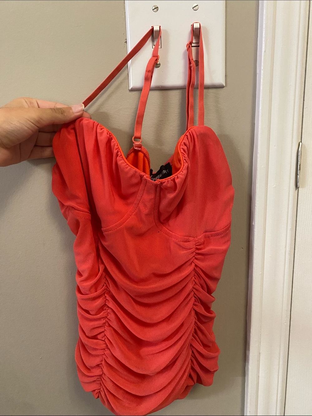 Streetwear Society Coral Ruched Camisole Slip